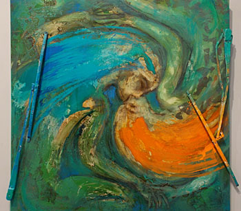 Rainforest,36x36 inches, mixed media on canvas, 2018, $2,050